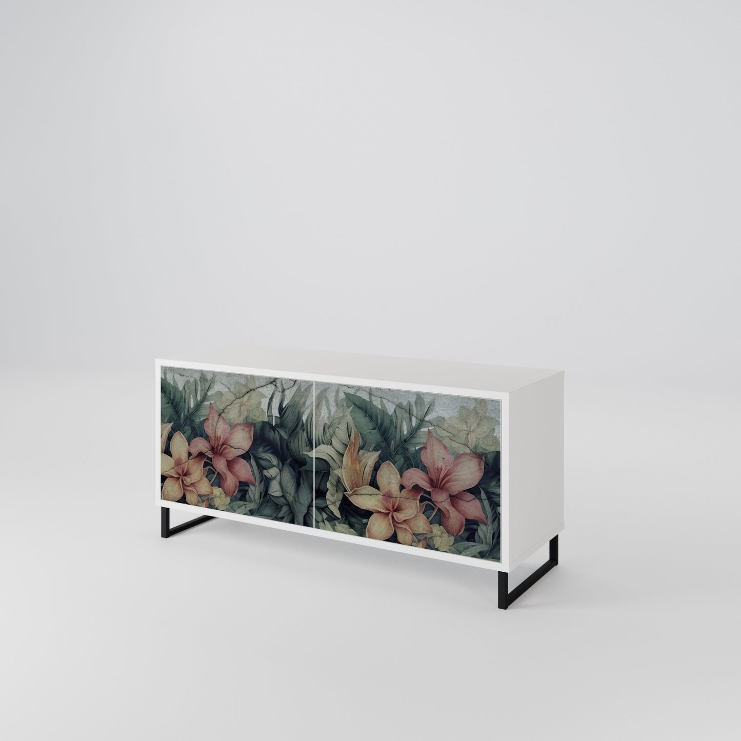 HEAVENLY BLOOM Móvel de TV Compacto de 2 Portas