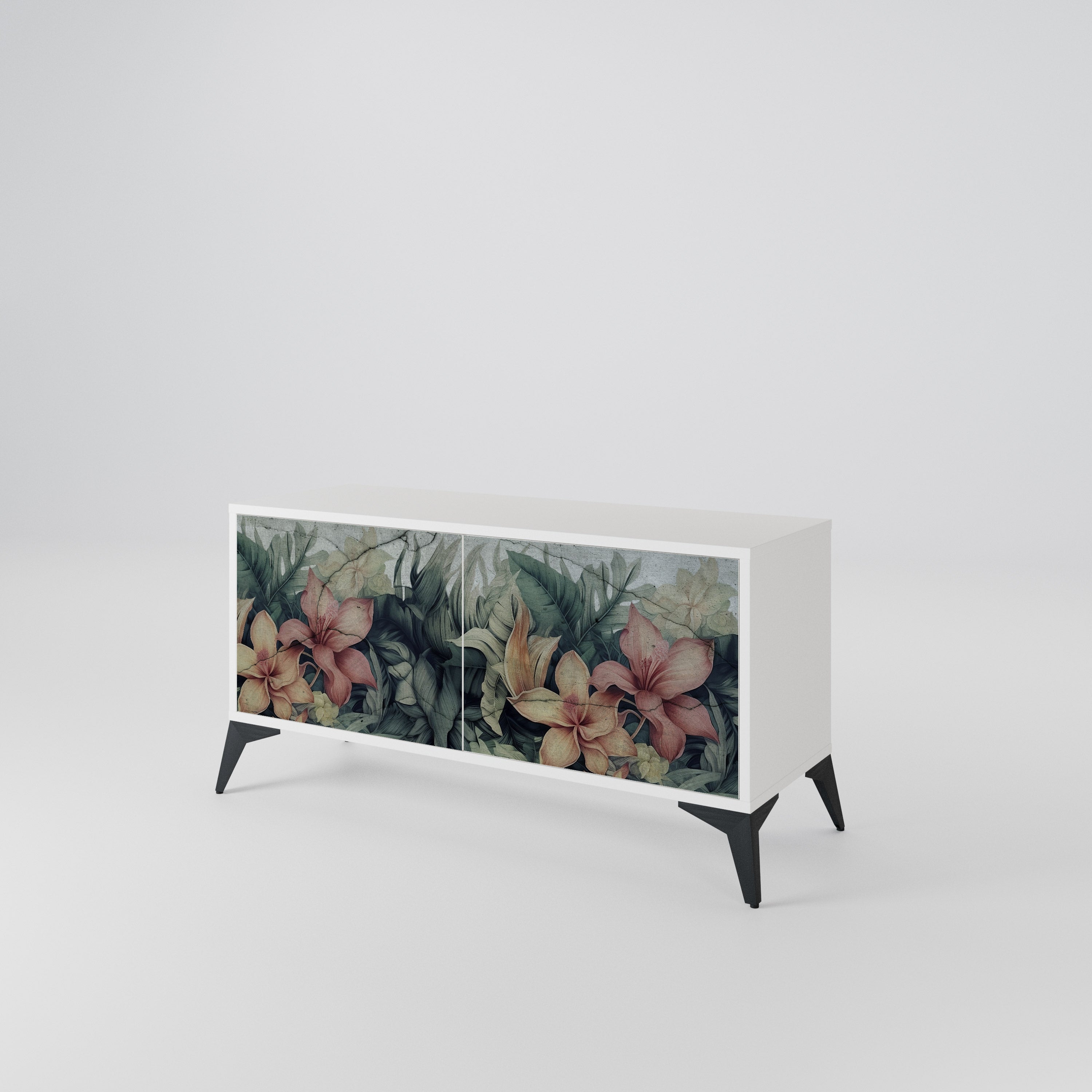 HEAVENLY BLOOM Compact 2-Door TV Cabinet