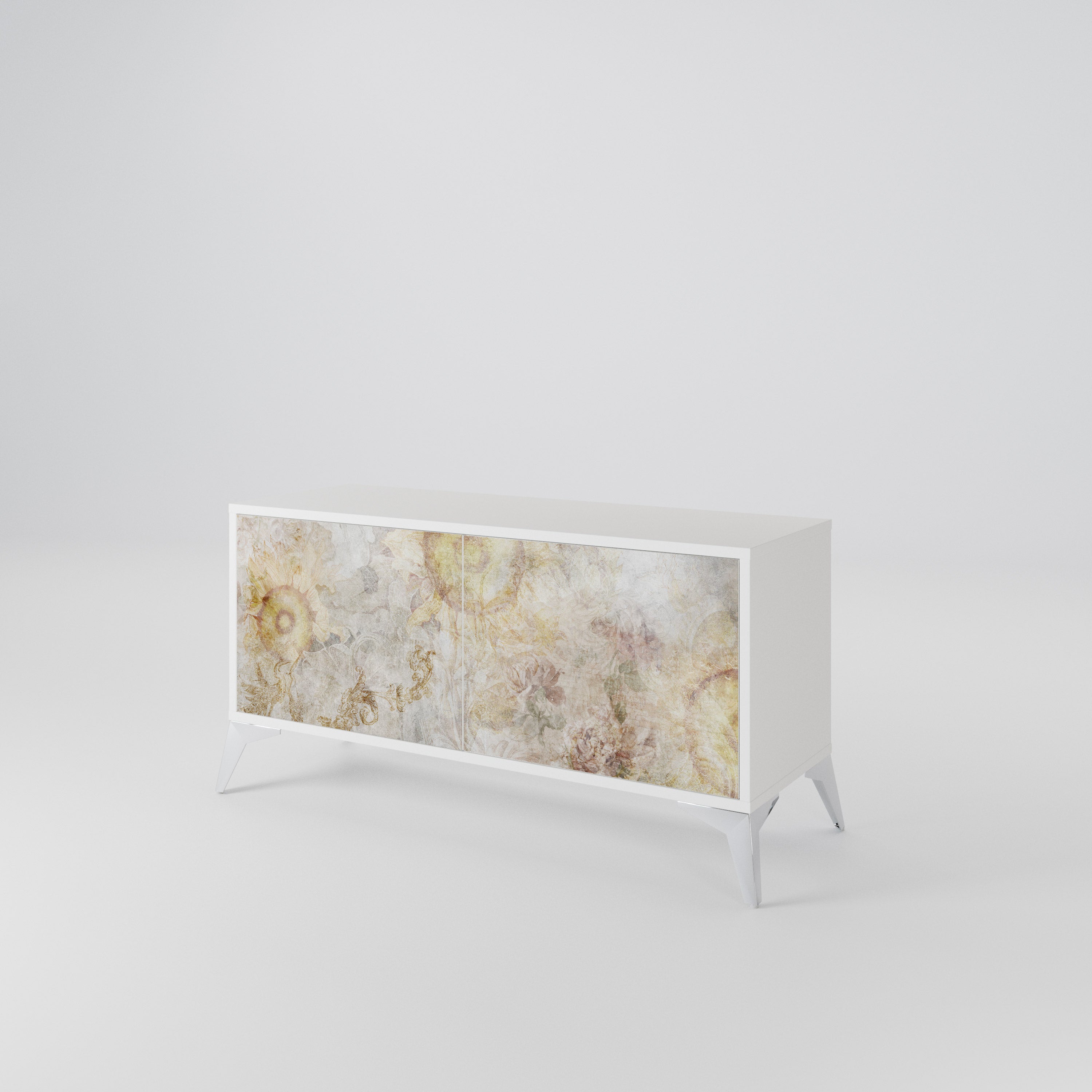 SUNFLOWER BLUR Compact 2-Door TV Cabinet