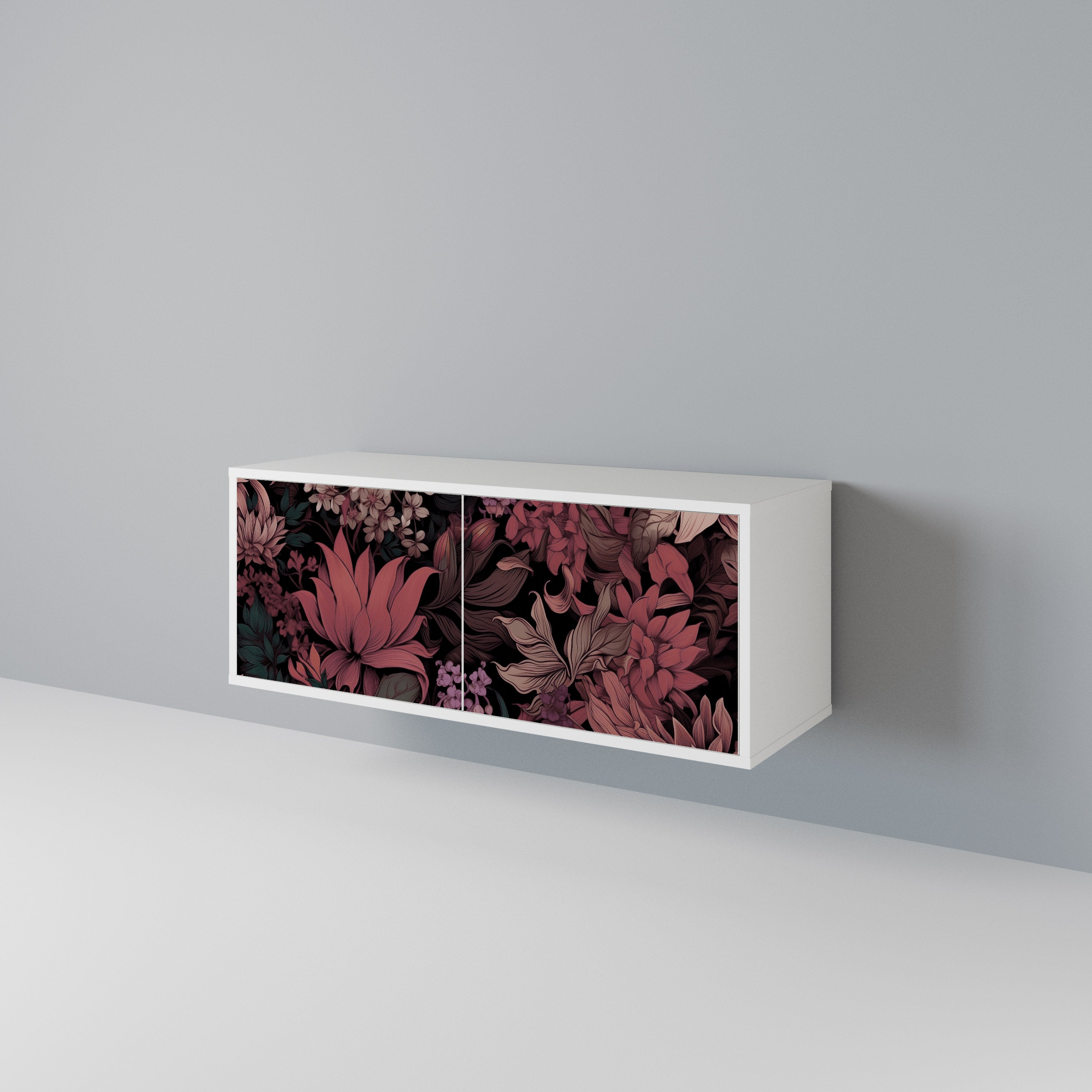 FLORAL WHISPER Compact 2-Door TV Cabinet