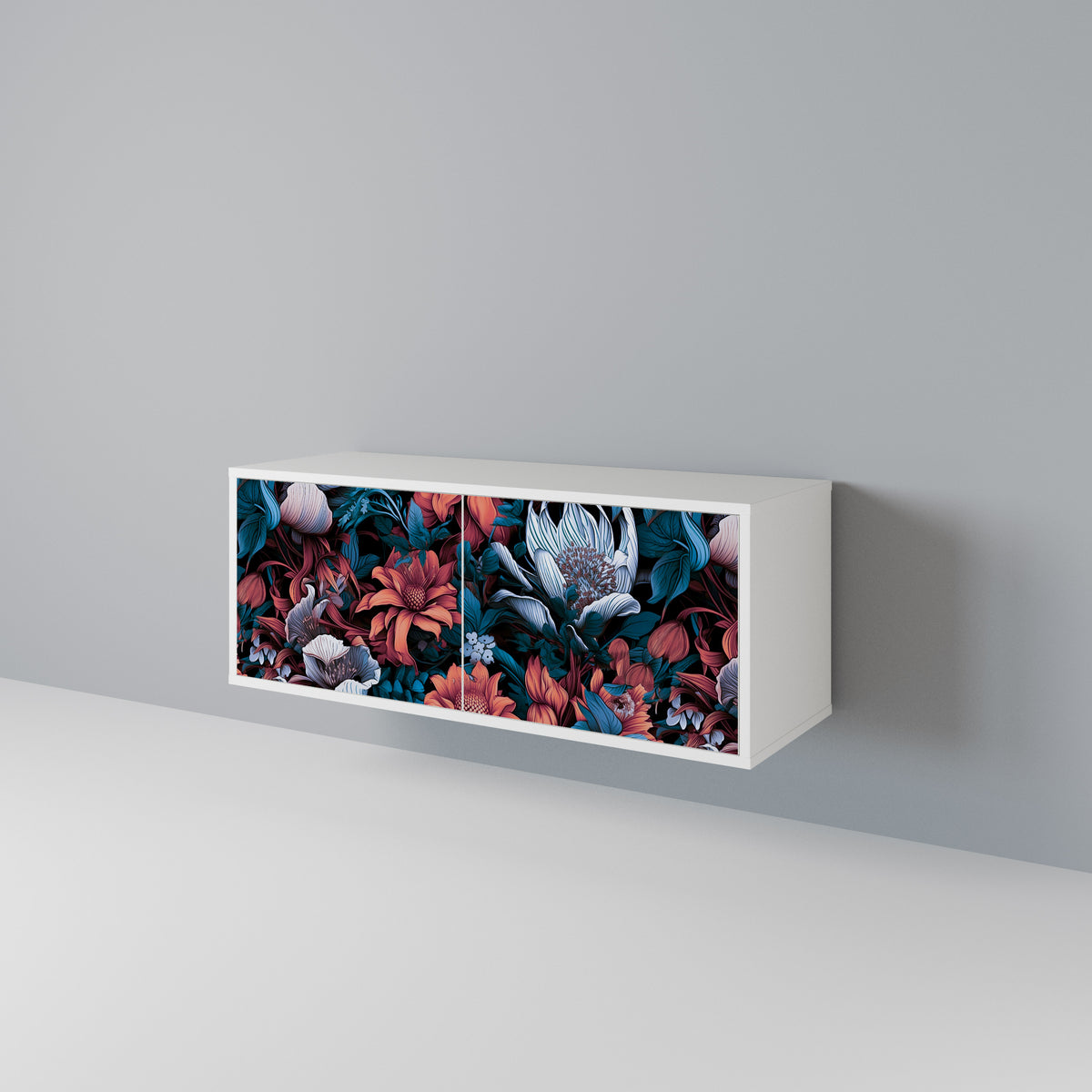 ETHEREAL BLOSSOMS Móvel de TV Compacto de 2 Portas