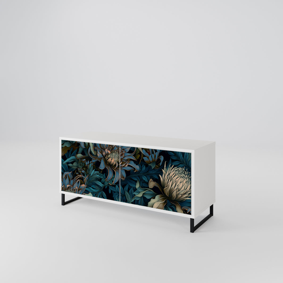 TWILIGHT BLOOM Móvel de TV Compacto de 2 Portas