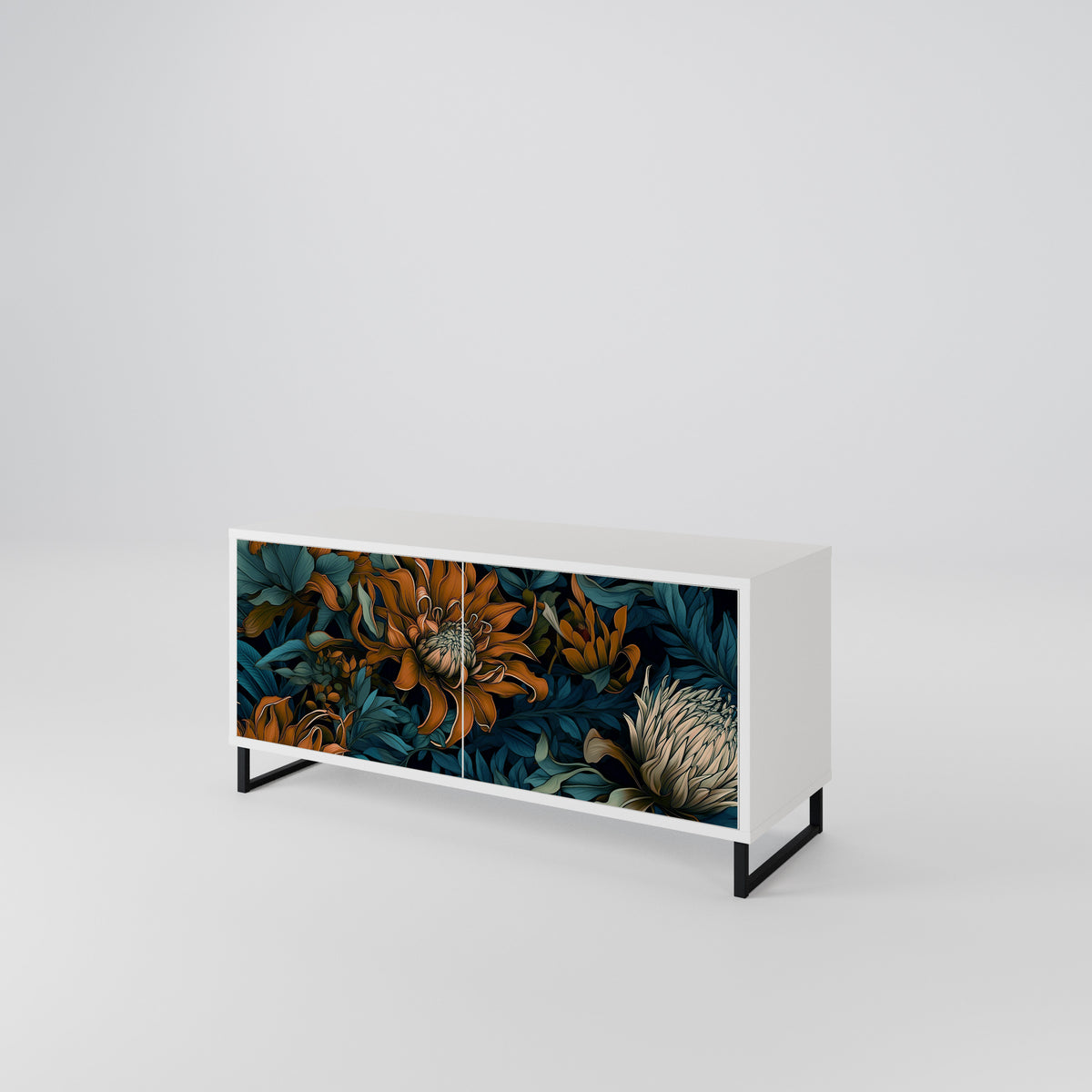 MORNING BLOOM Móvel de TV Compacto de 2 Portas