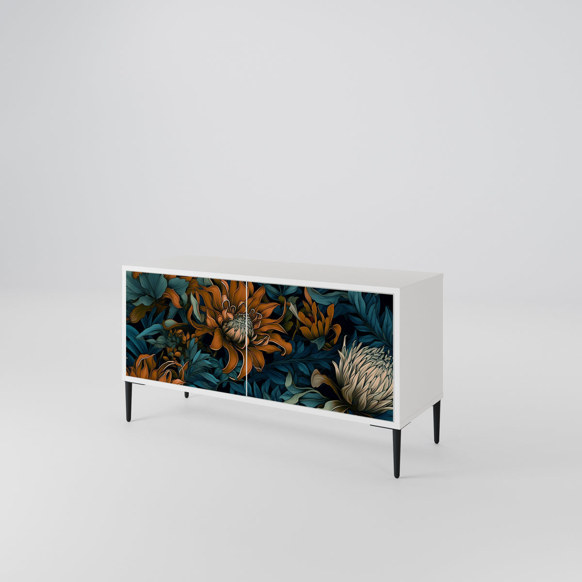 MORNING BLOOM Móvel de TV Compacto de 2 Portas