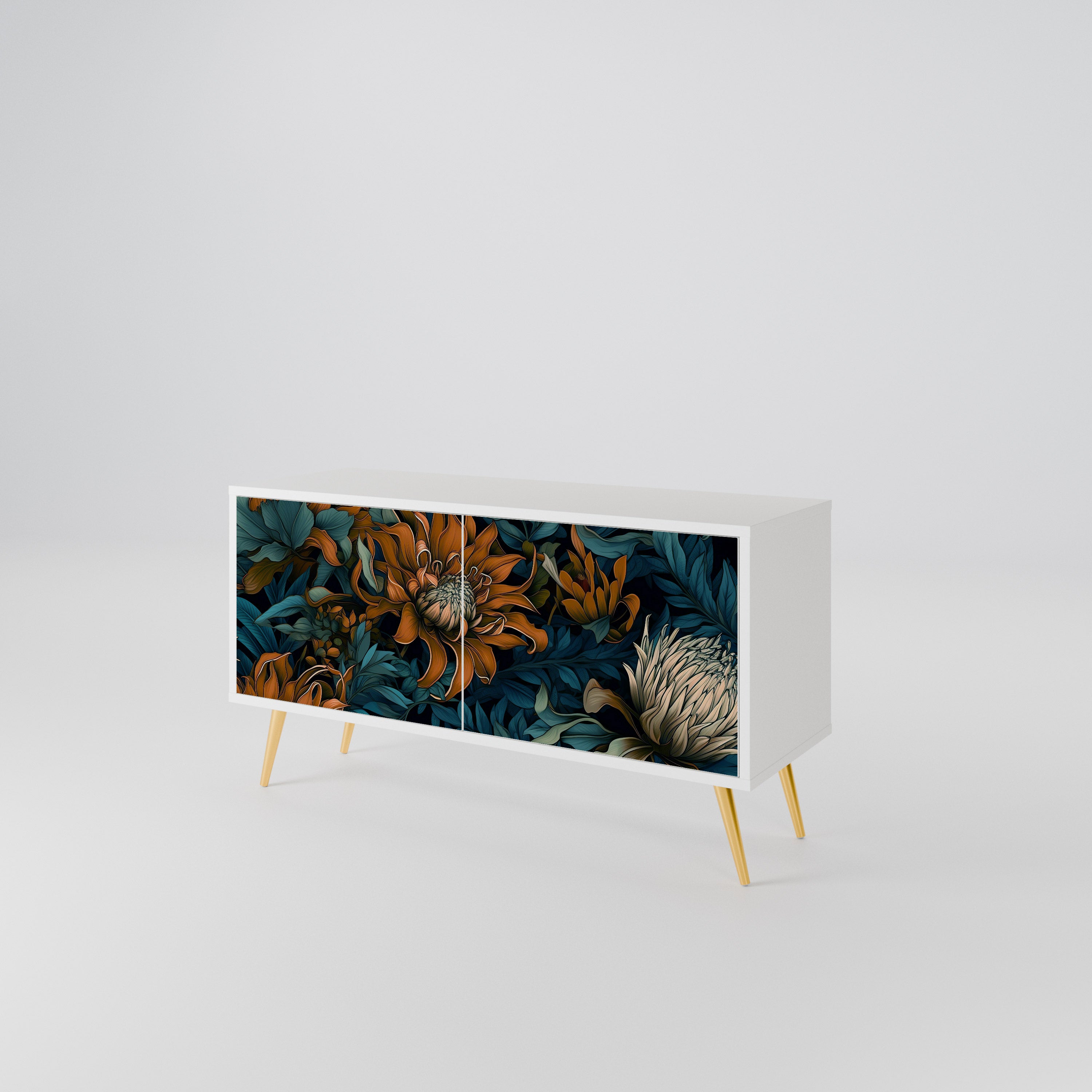 MORNING BLOOM Compact 2-Door TV Cabinet