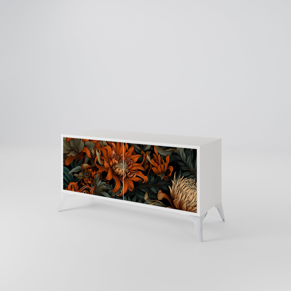DAWN BLOOM Móvel de TV Compacto de 2 Portas