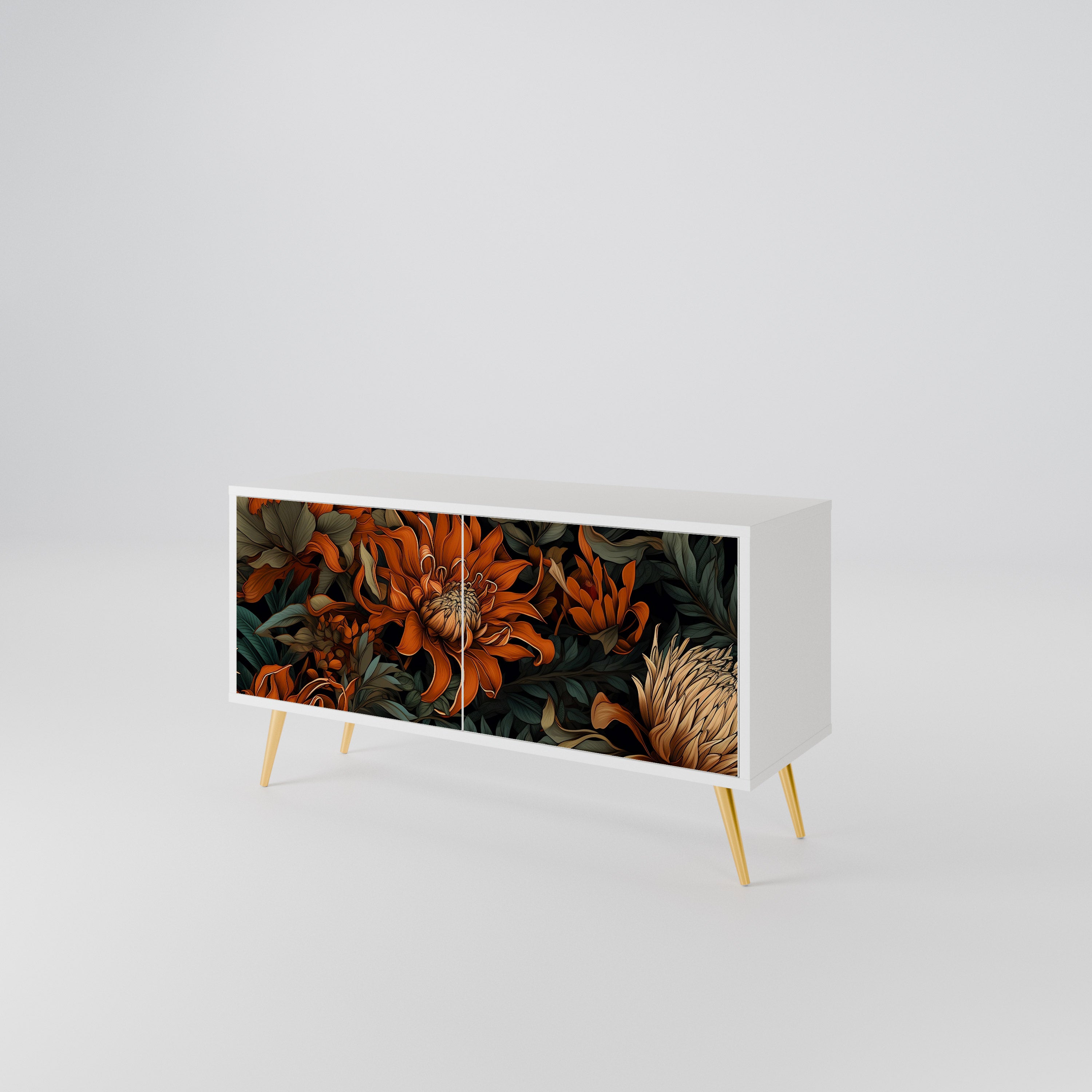 DAWN BLOOM Compact 2-Door TV Cabinet