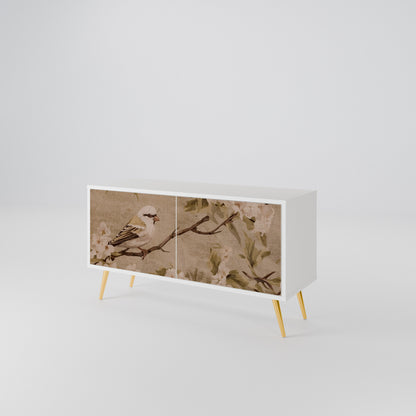 PETAL DISTINGUISH Compact 2-Door TV Cabinet