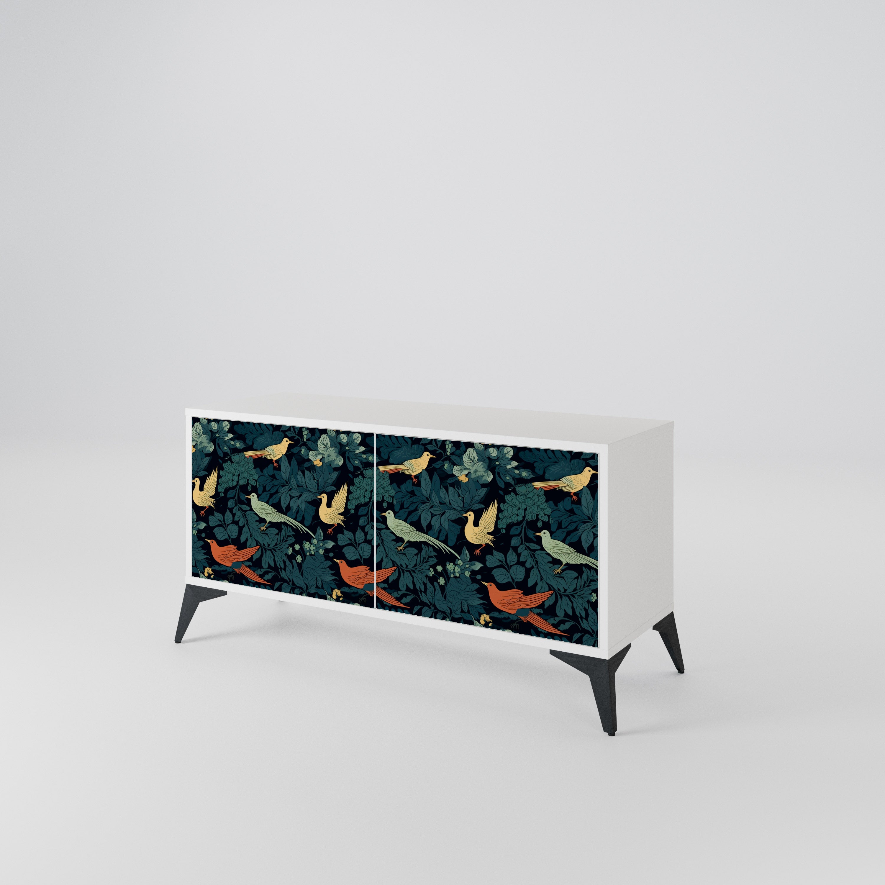 FOWL ORNAMENT Móvel de TV Compacto de 2 Portas