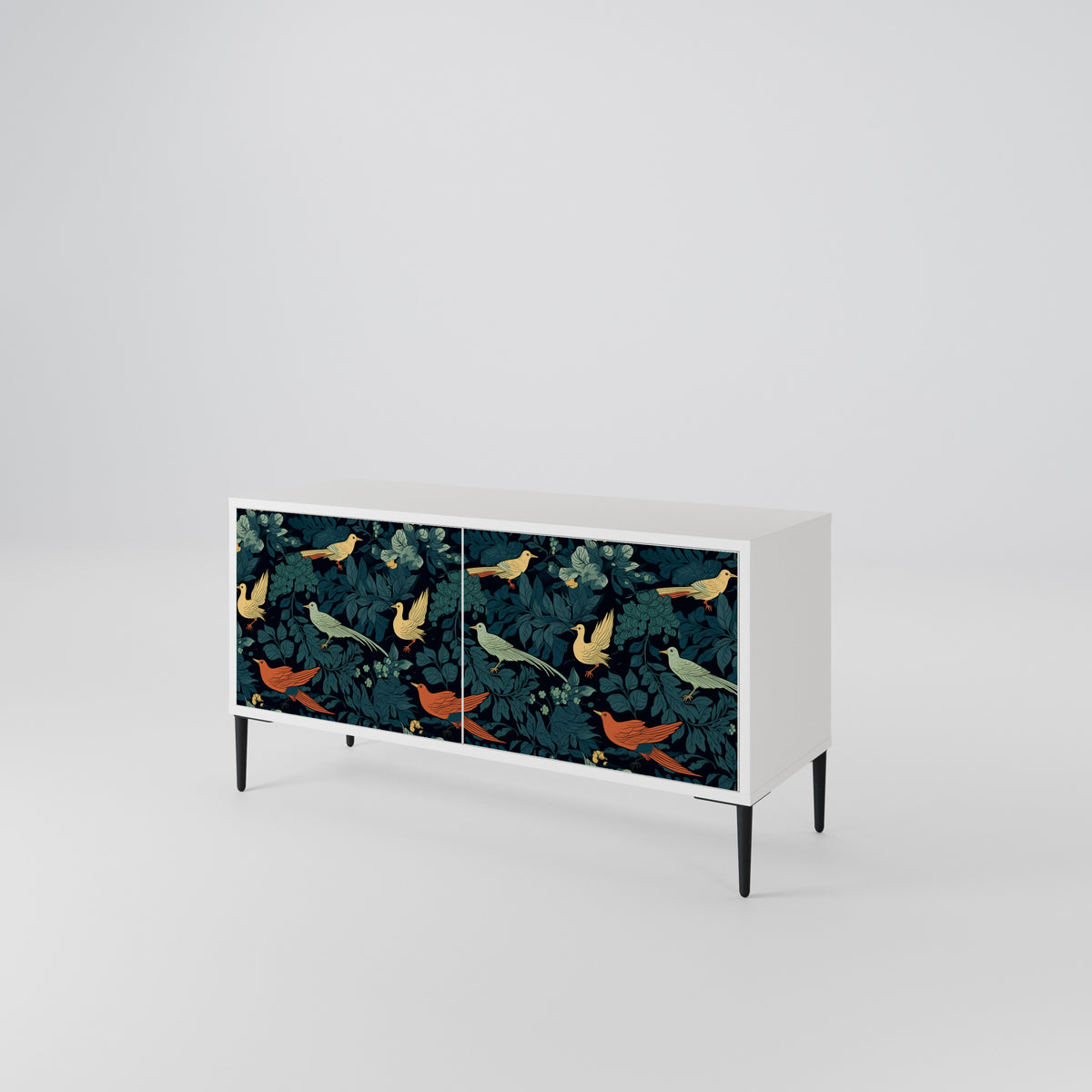 FOWL ORNAMENT Móvel de TV Compacto de 2 Portas