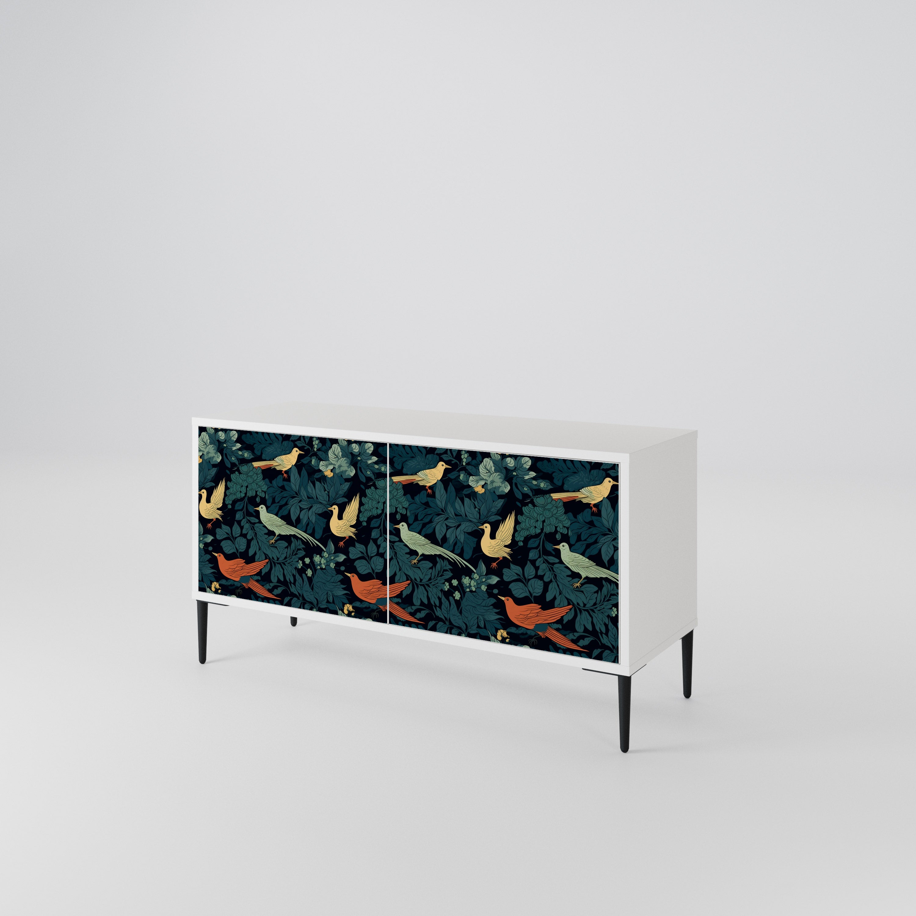 FOWL ORNAMENT Móvel de TV Compacto de 2 Portas