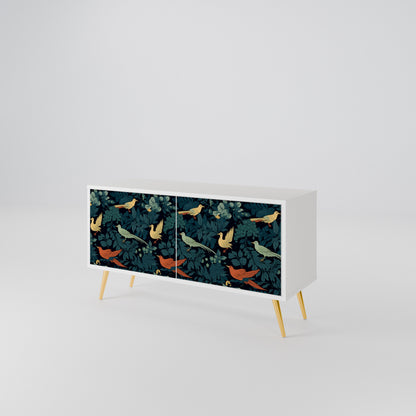 FOWL ORNAMENT Móvel de TV Compacto de 2 Portas