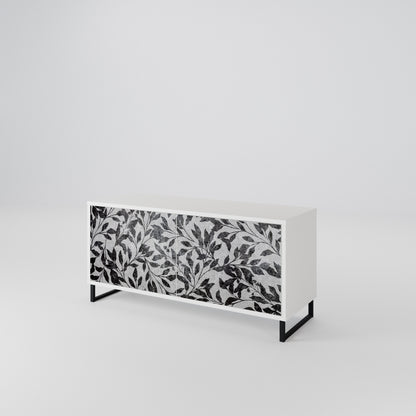 CHARCOAL SPROUT Móvel de TV Compacto de 2 Portas