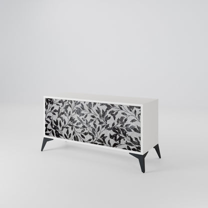 CHARCOAL SPROUT Móvel de TV Compacto de 2 Portas