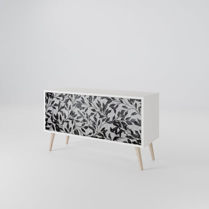 CHARCOAL SPROUT Móvel de TV Compacto de 2 Portas