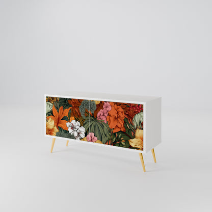 RADIANT FLORA Móvel de TV Compacto de 2 Portas