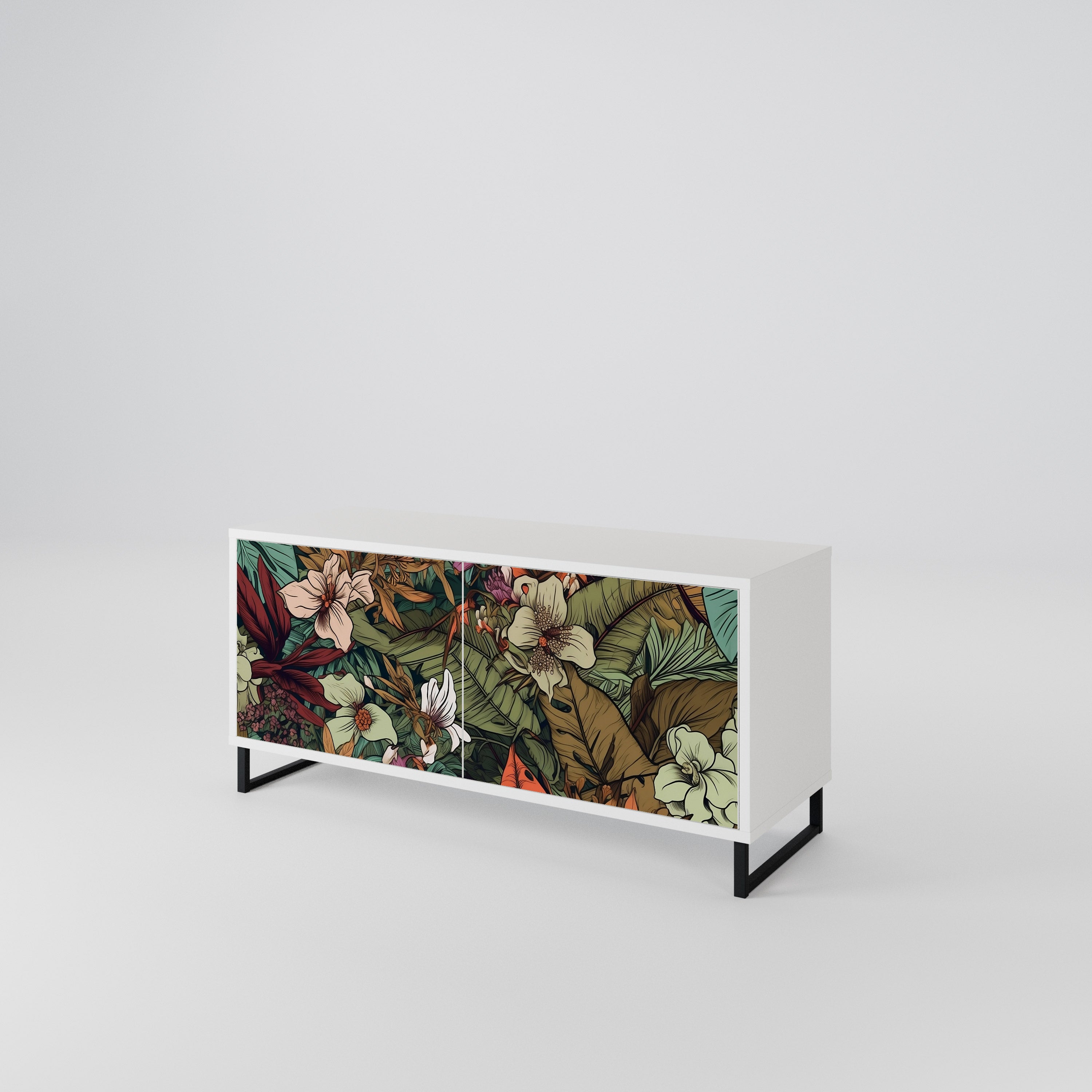BOTANICAL EMERGENCE Móvel de TV Compacto de 2 Portas