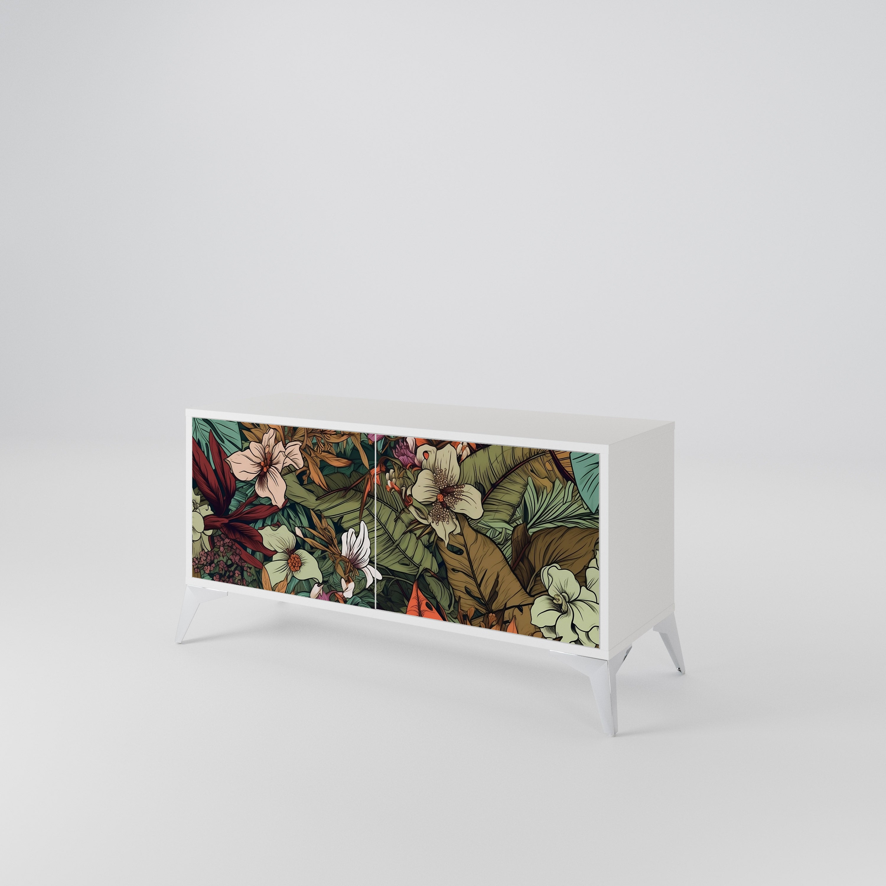 BOTANICAL EMERGENCE Móvel de TV Compacto de 2 Portas