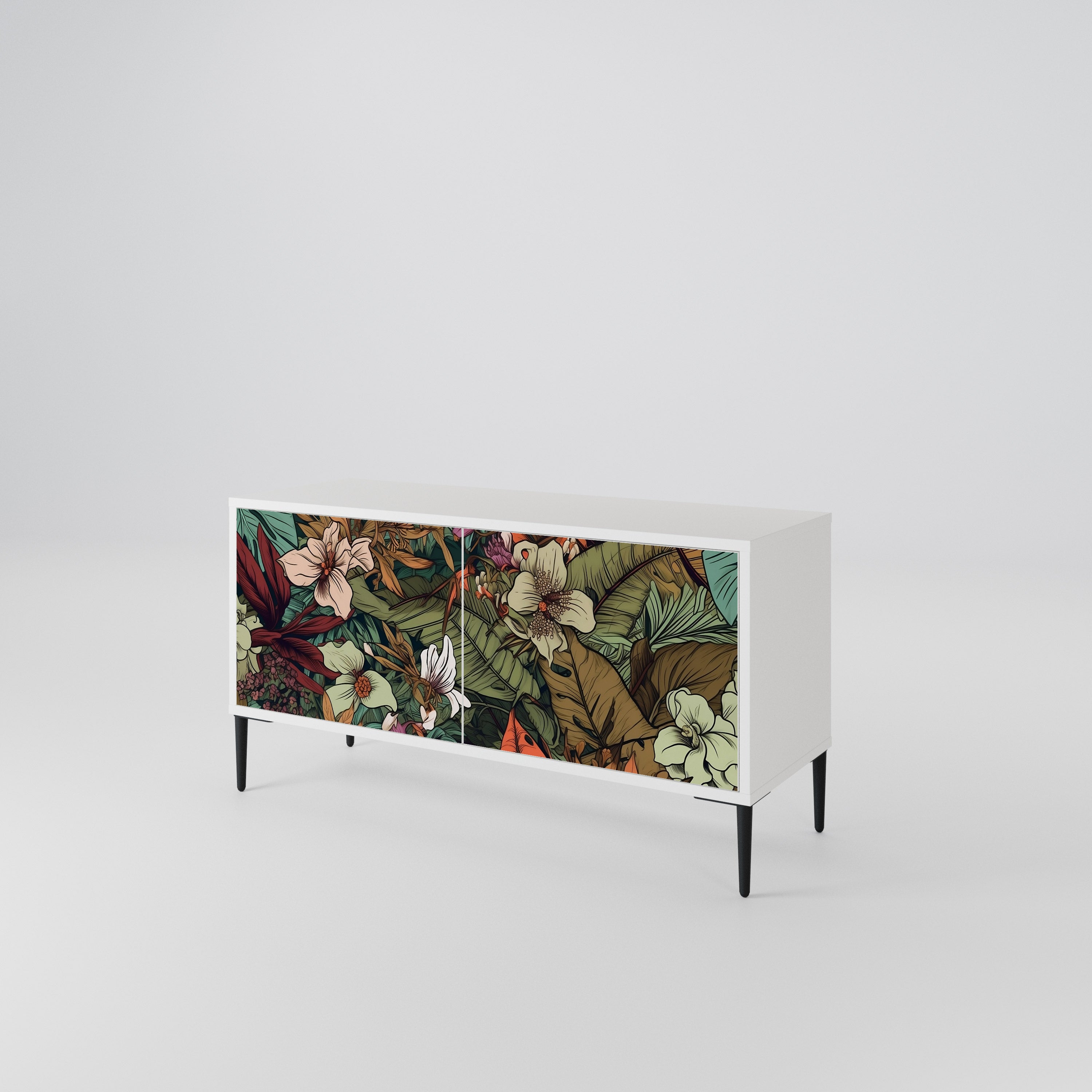 BOTANICAL EMERGENCE Móvel de TV Compacto de 2 Portas