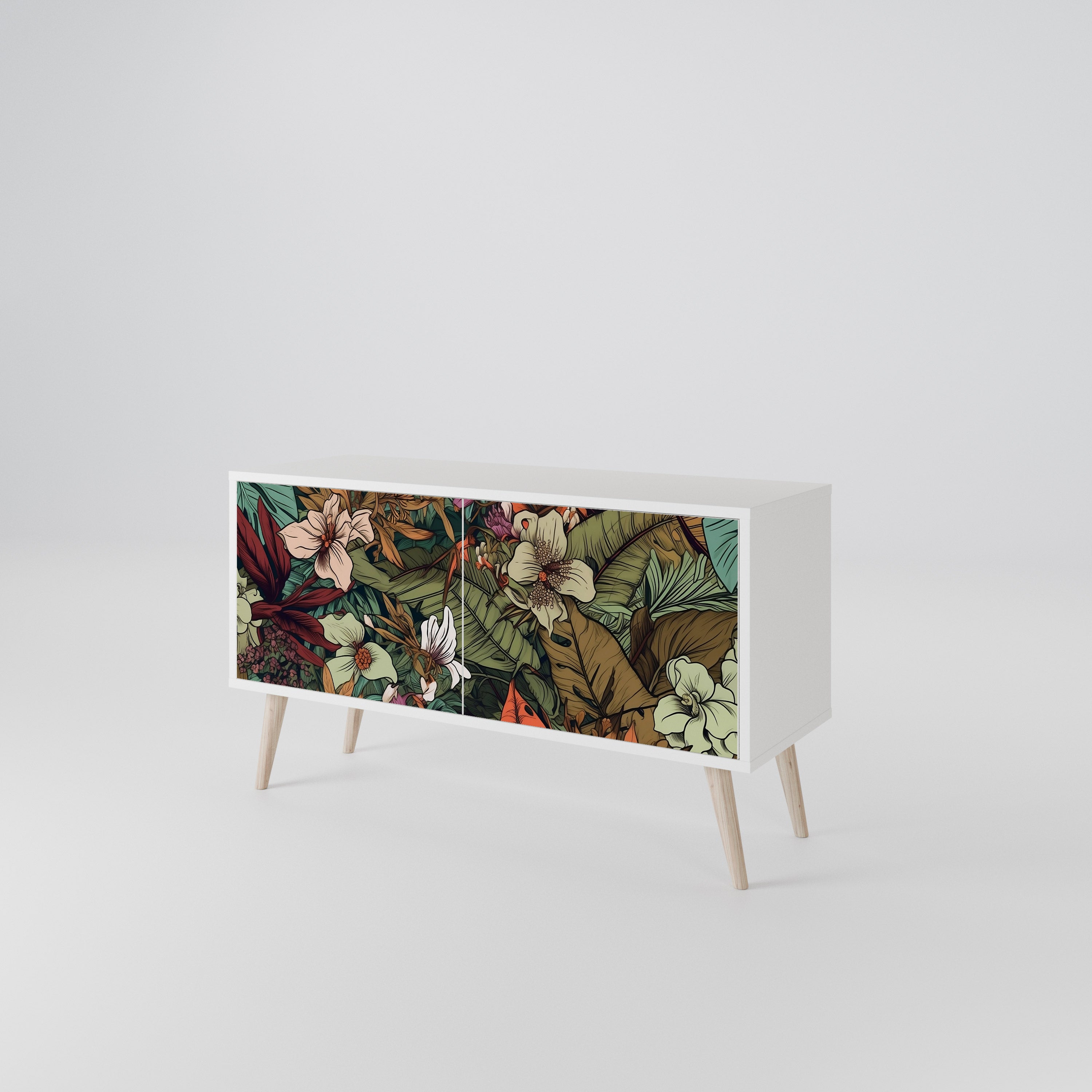 BOTANICAL EMERGENCE Móvel de TV Compacto de 2 Portas