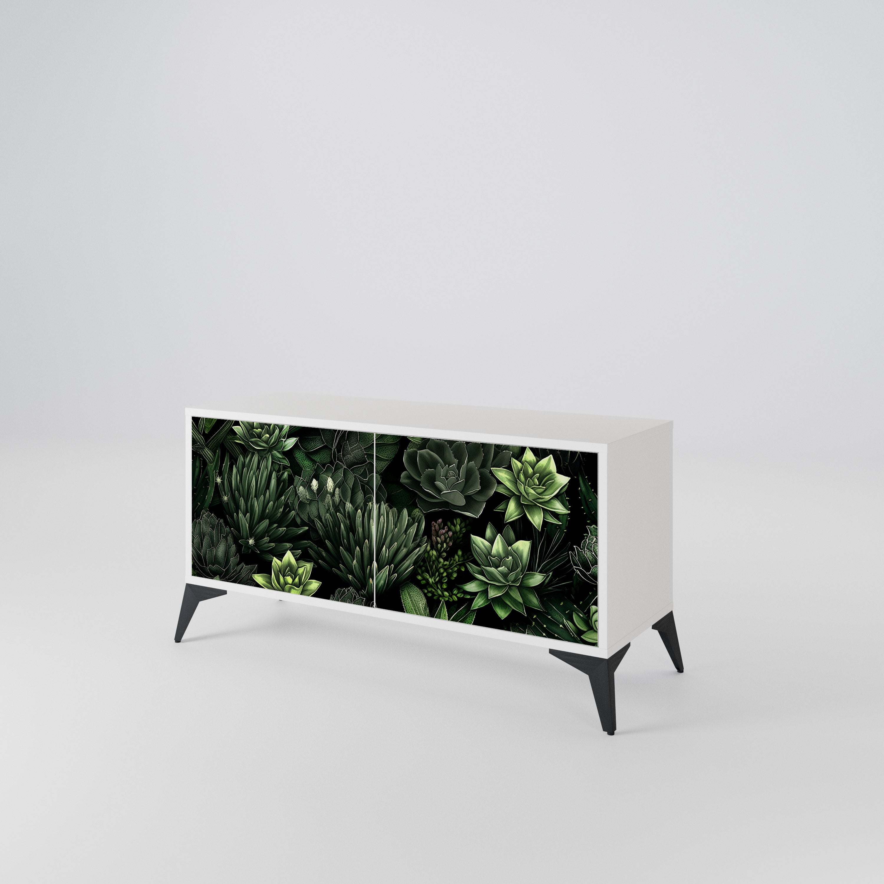 SUCCULENT JUNGLE Móvel de TV Compacto de 2 Portas