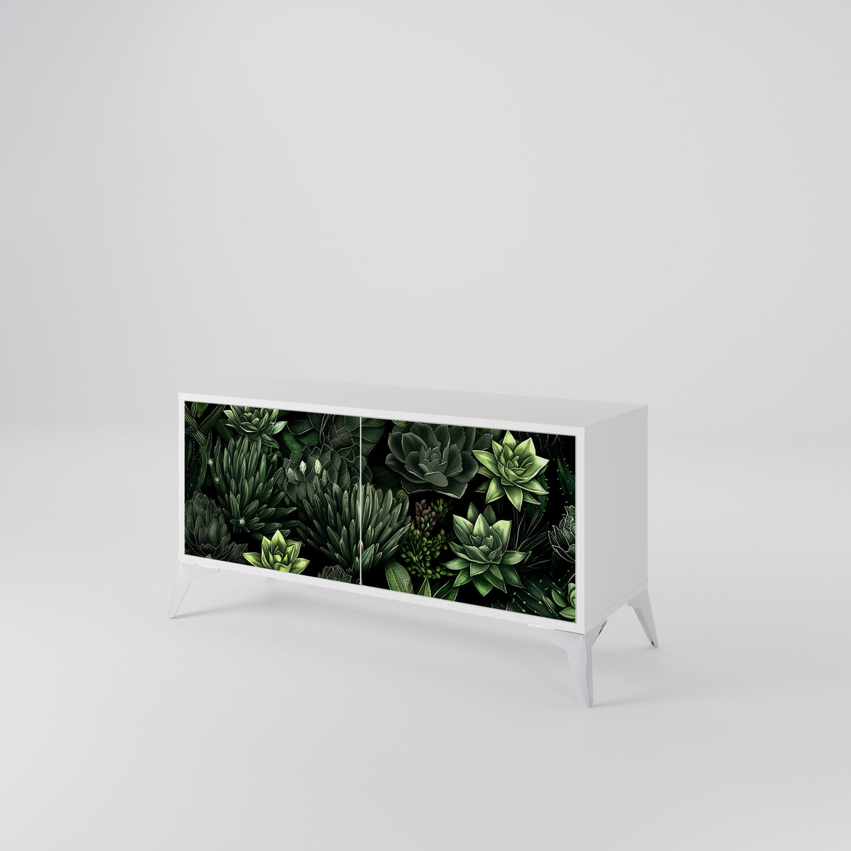 SUCCULENT JUNGLE Compact 2-Door TV Cabinet