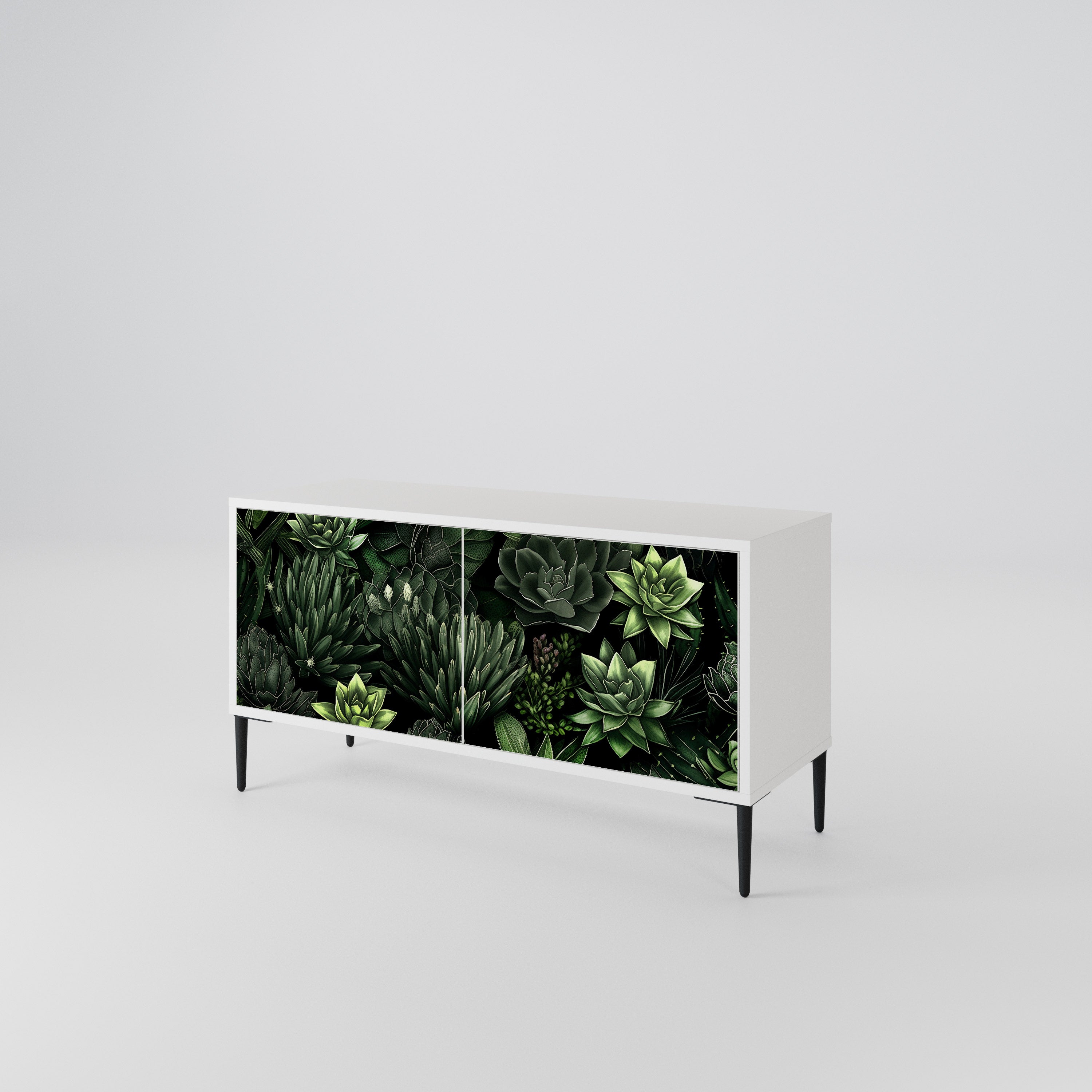 SUCCULENT JUNGLE Móvel de TV Compacto de 2 Portas