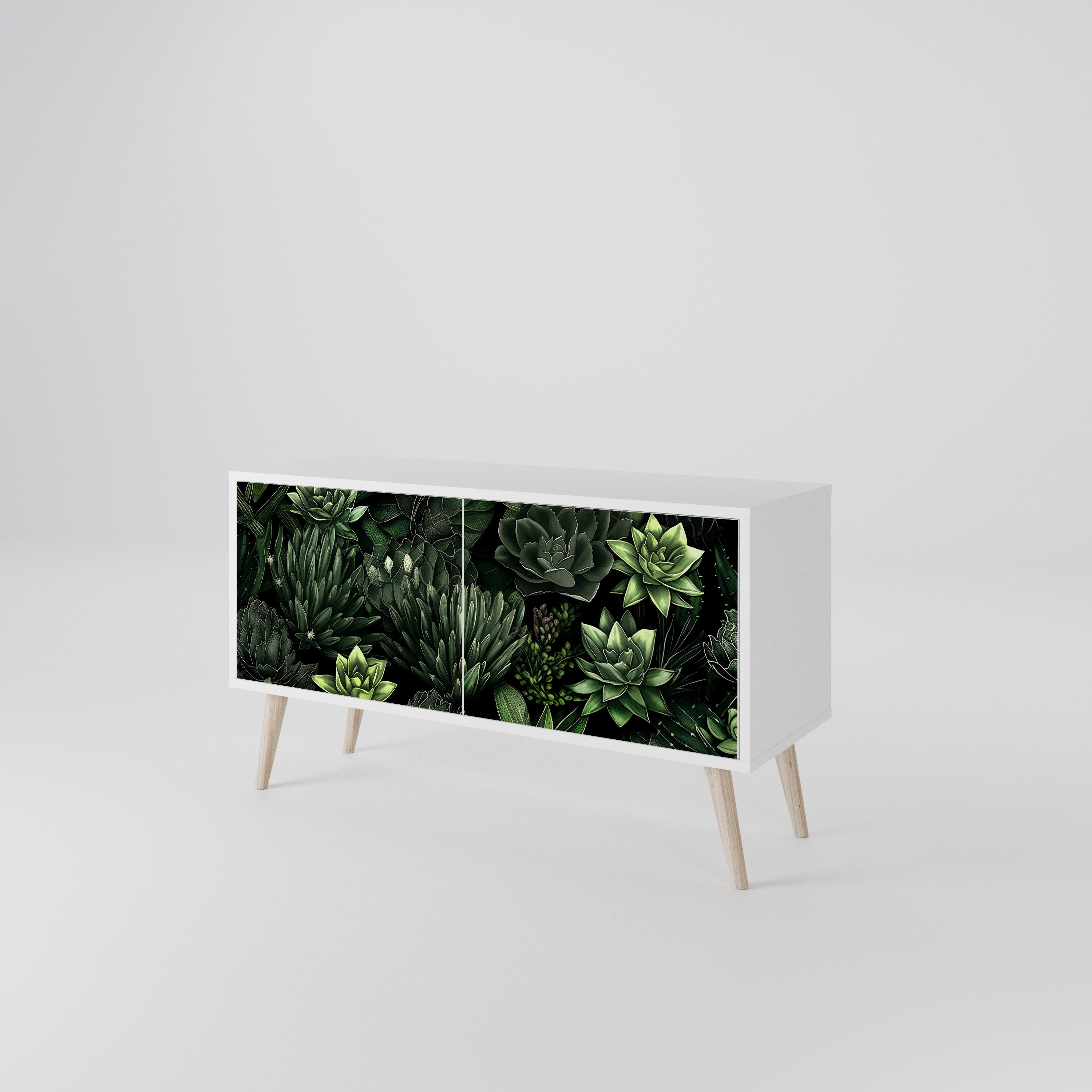 SUCCULENT JUNGLE Móvel de TV Compacto de 2 Portas