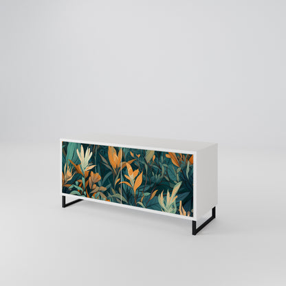 FLORAL SERENITY Móvel de TV Compacto de 2 Portas
