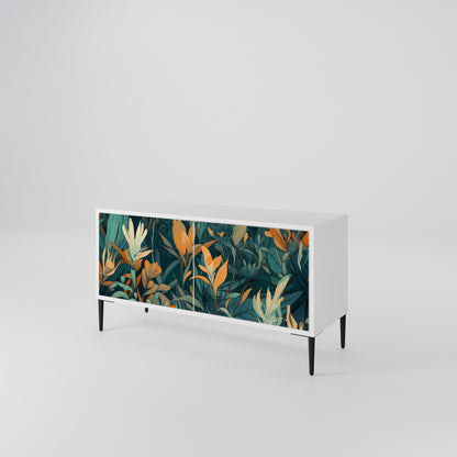FLORAL SERENITY Móvel de TV Compacto de 2 Portas