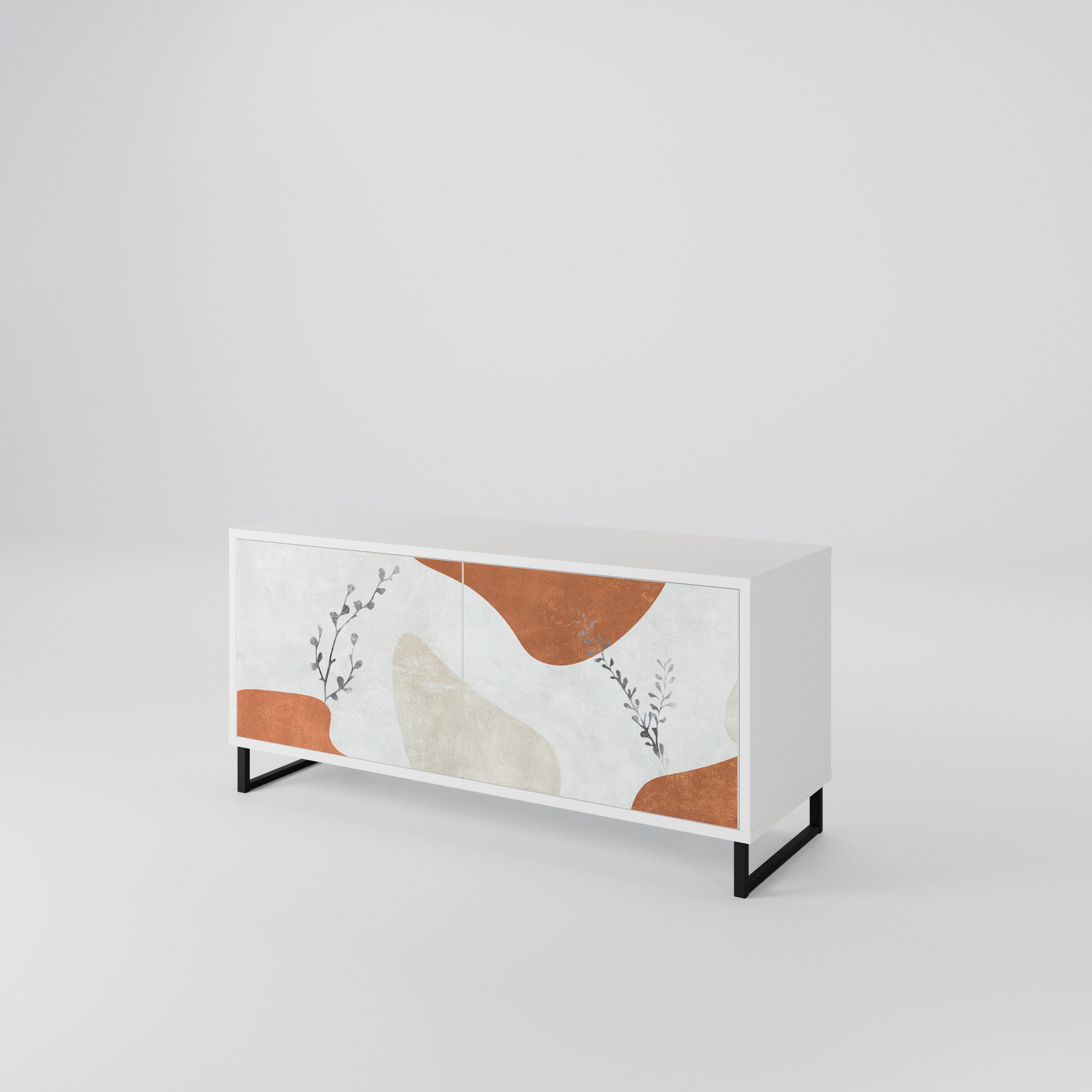TRANQUIL TWIG Móvel de TV Compacto de 2 Portas