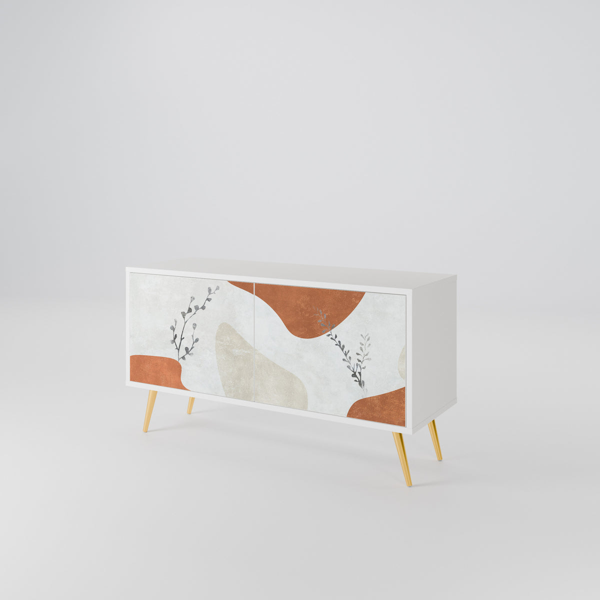 TRANQUIL TWIG Móvel de TV Compacto de 2 Portas