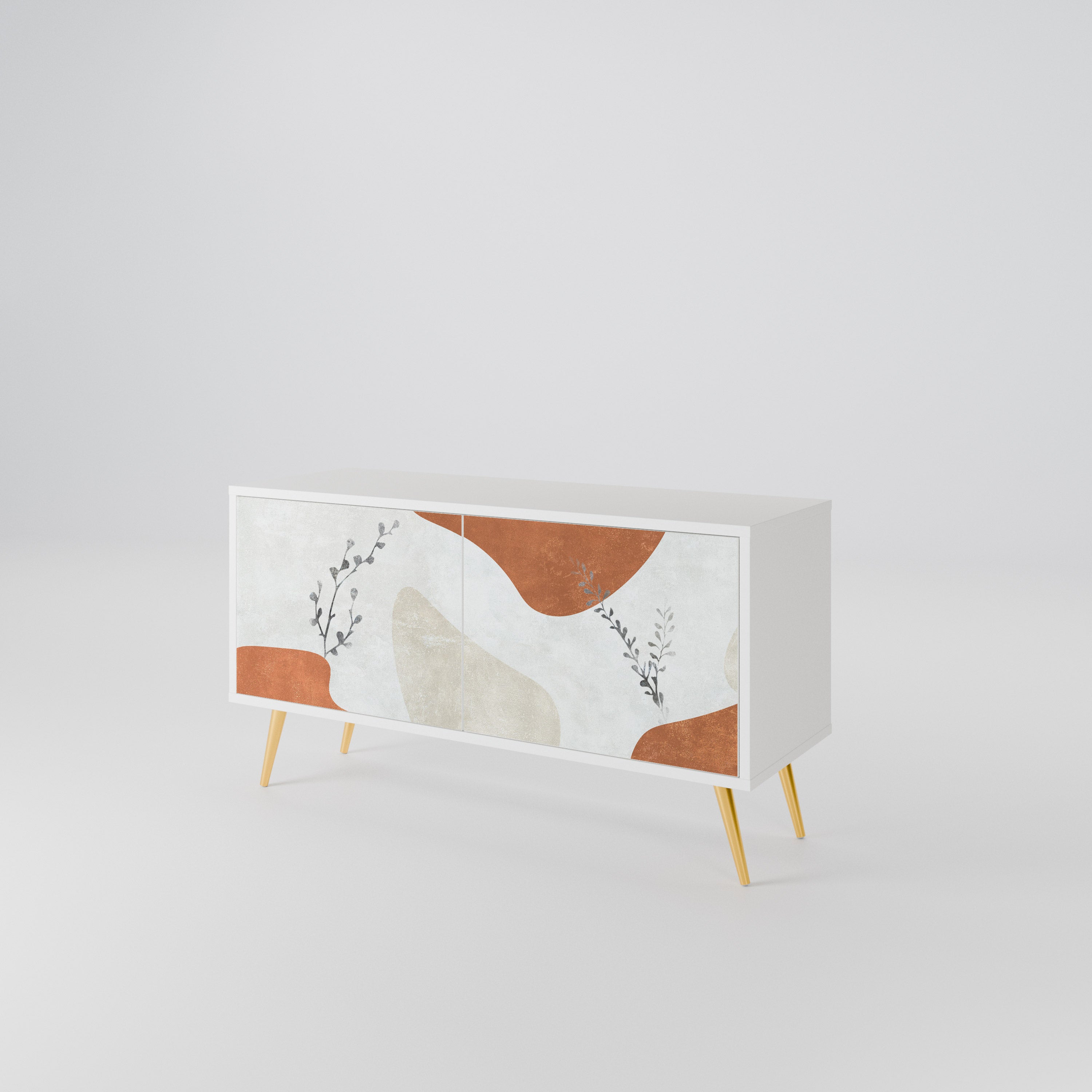 TRANQUIL TWIG Móvel de TV Compacto de 2 Portas