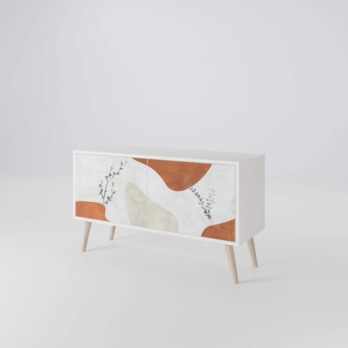 TRANQUIL TWIG Móvel de TV Compacto de 2 Portas