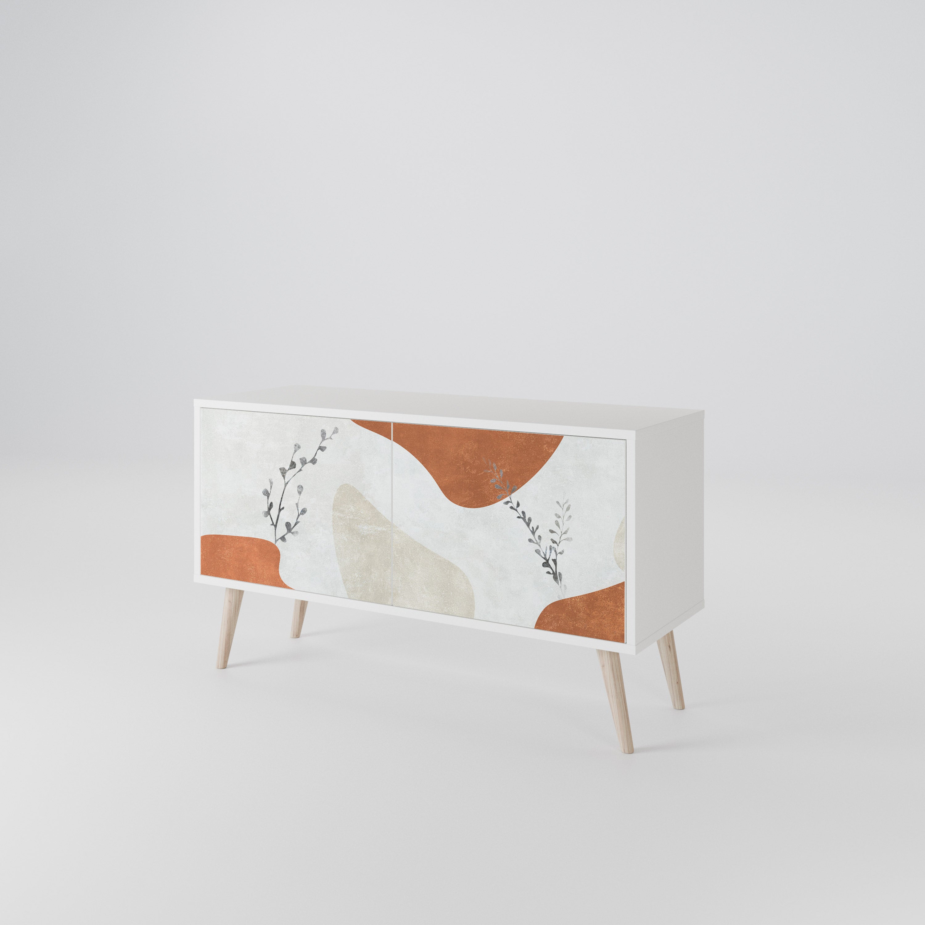 TRANQUIL TWIG Móvel de TV Compacto de 2 Portas