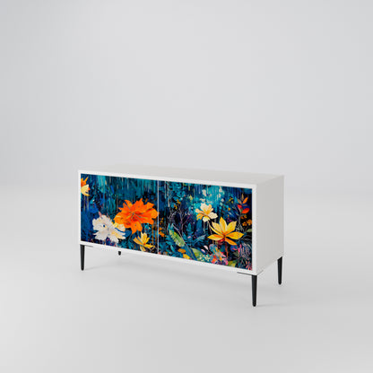 MIDNIGHT BLOSSOM Móvel de TV Compacto de 2 Portas
