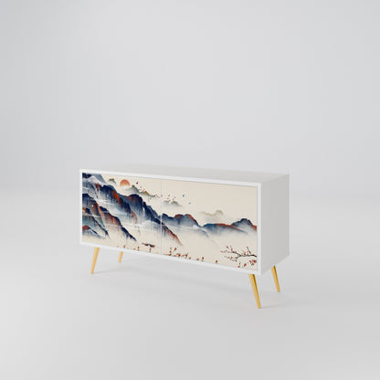 JAPANESE LANDSCAPE Móvel de TV Compacto de 2 Portas