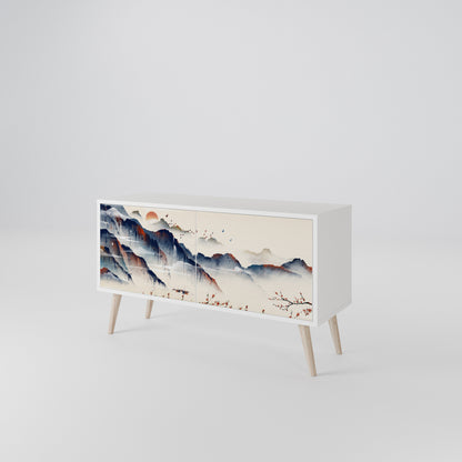JAPANESE LANDSCAPE Móvel de TV Compacto de 2 Portas