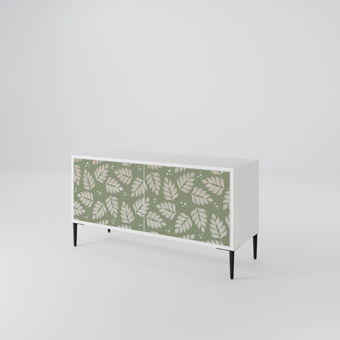 LEAVES ON GREEN Compact 2-Door TV Cabinet