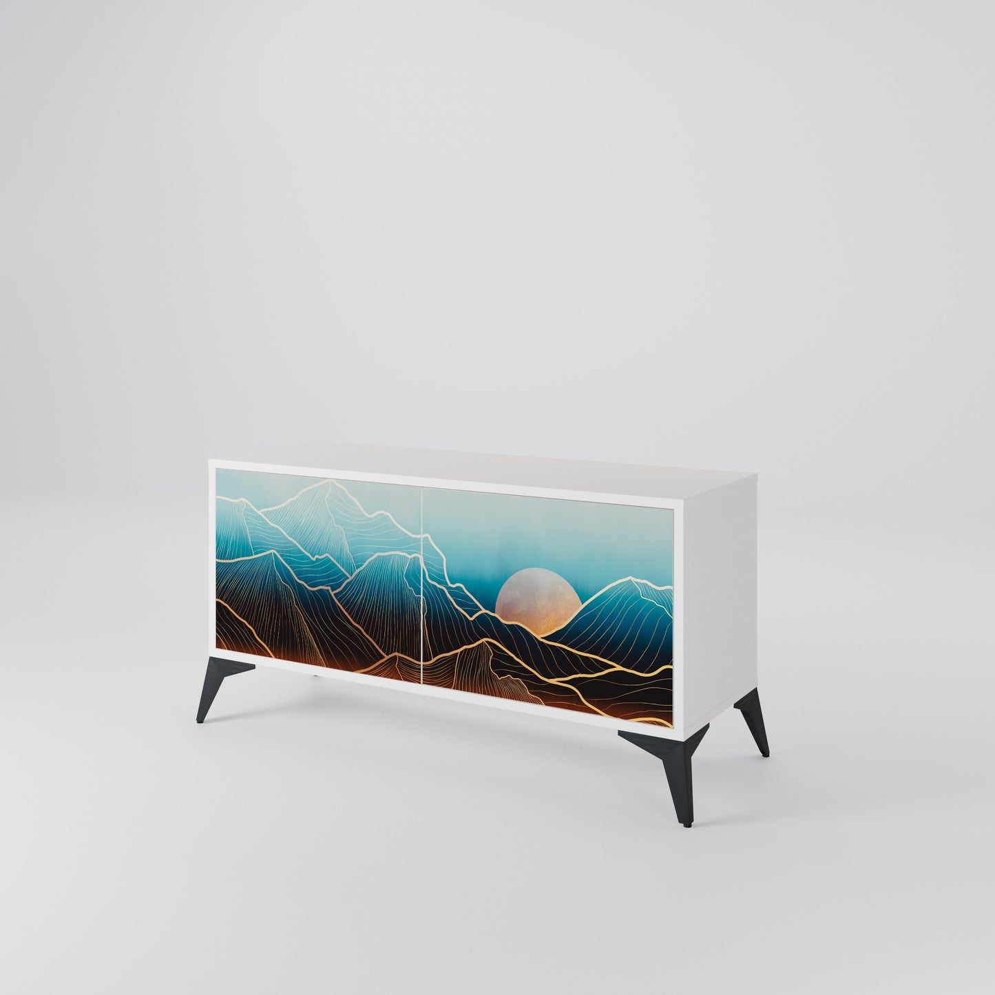 LUNAR SECRETS Compact 2-Door TV Cabinet