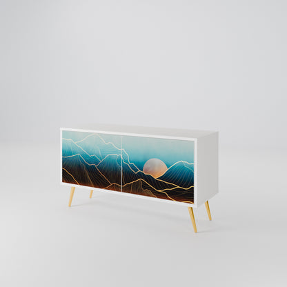 LUNAR SECRETS Compact 2-Door TV Cabinet
