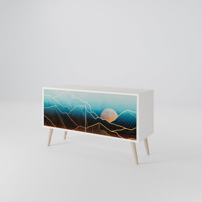 LUNAR SECRETS Compact 2-Door TV Cabinet