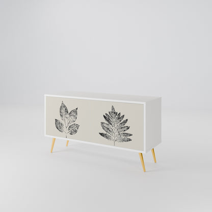 LEAFY STAMPS Móvel de TV Compacto de 2 Portas