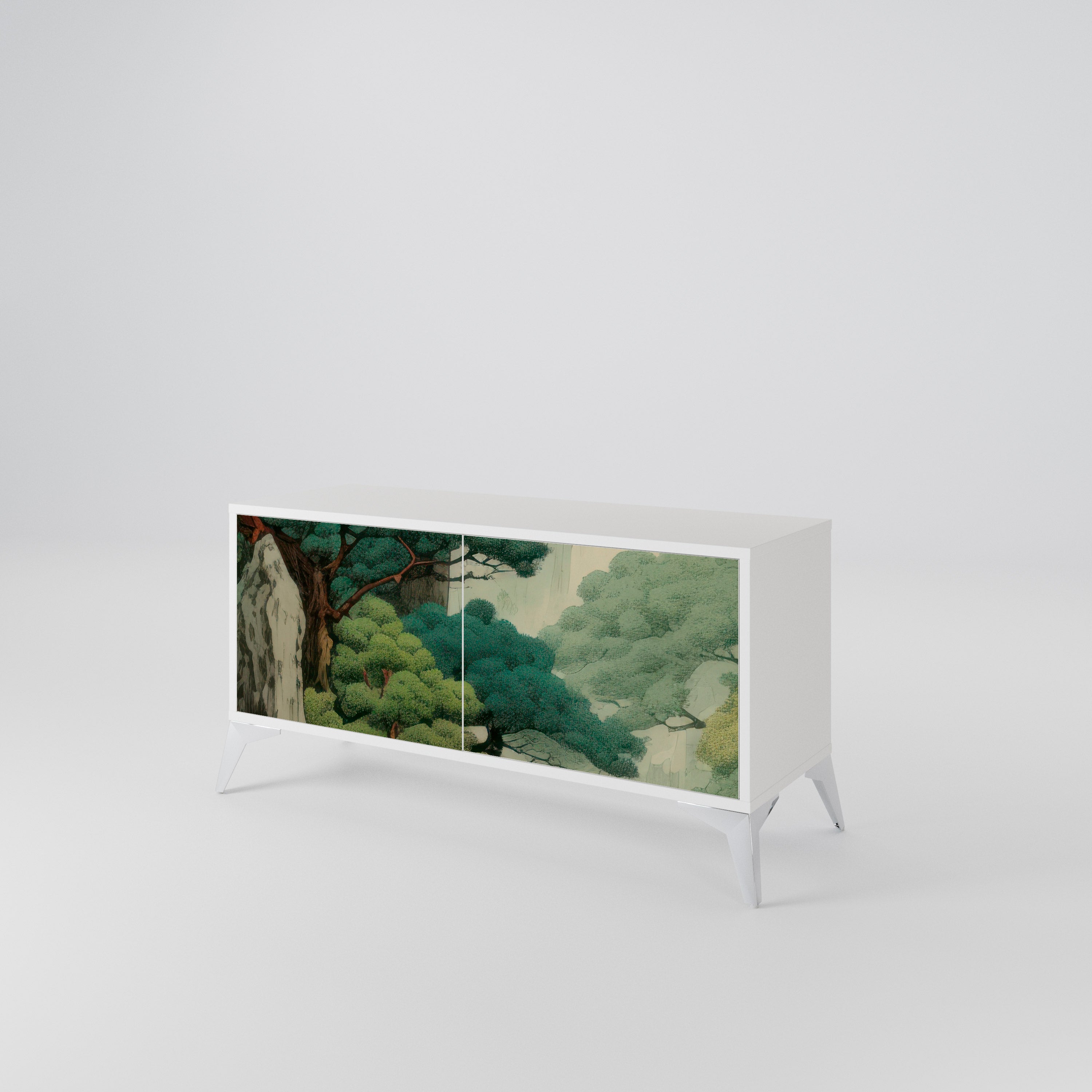 VERDURE ABYSS Móvel de TV Compacto de 2 Portas