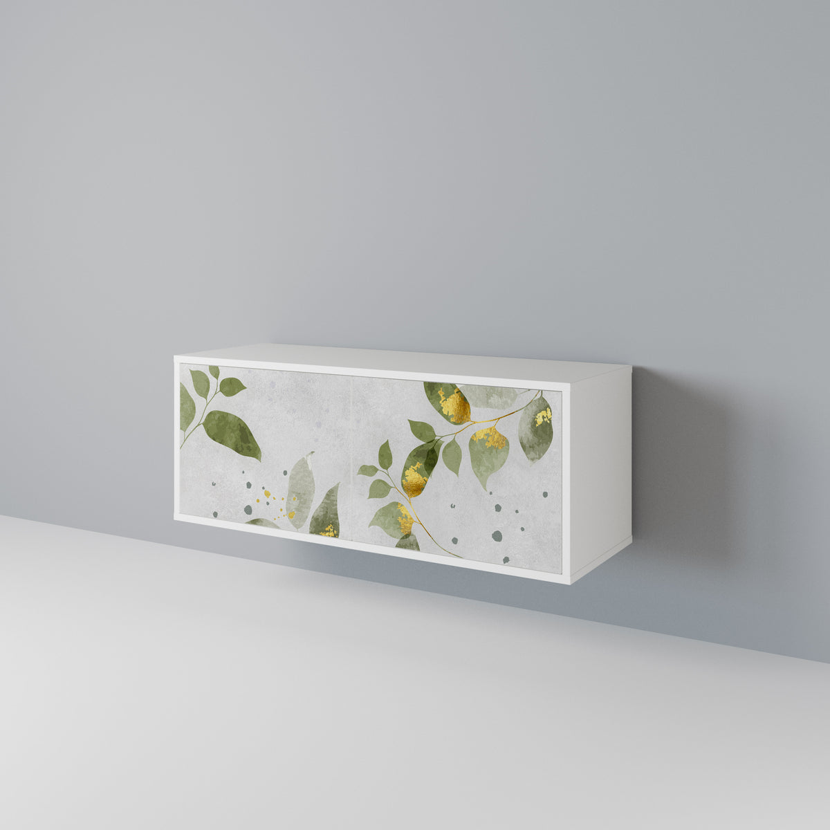 ELEGANT BOTANICS Móvel de TV Compacto de 2 Portas