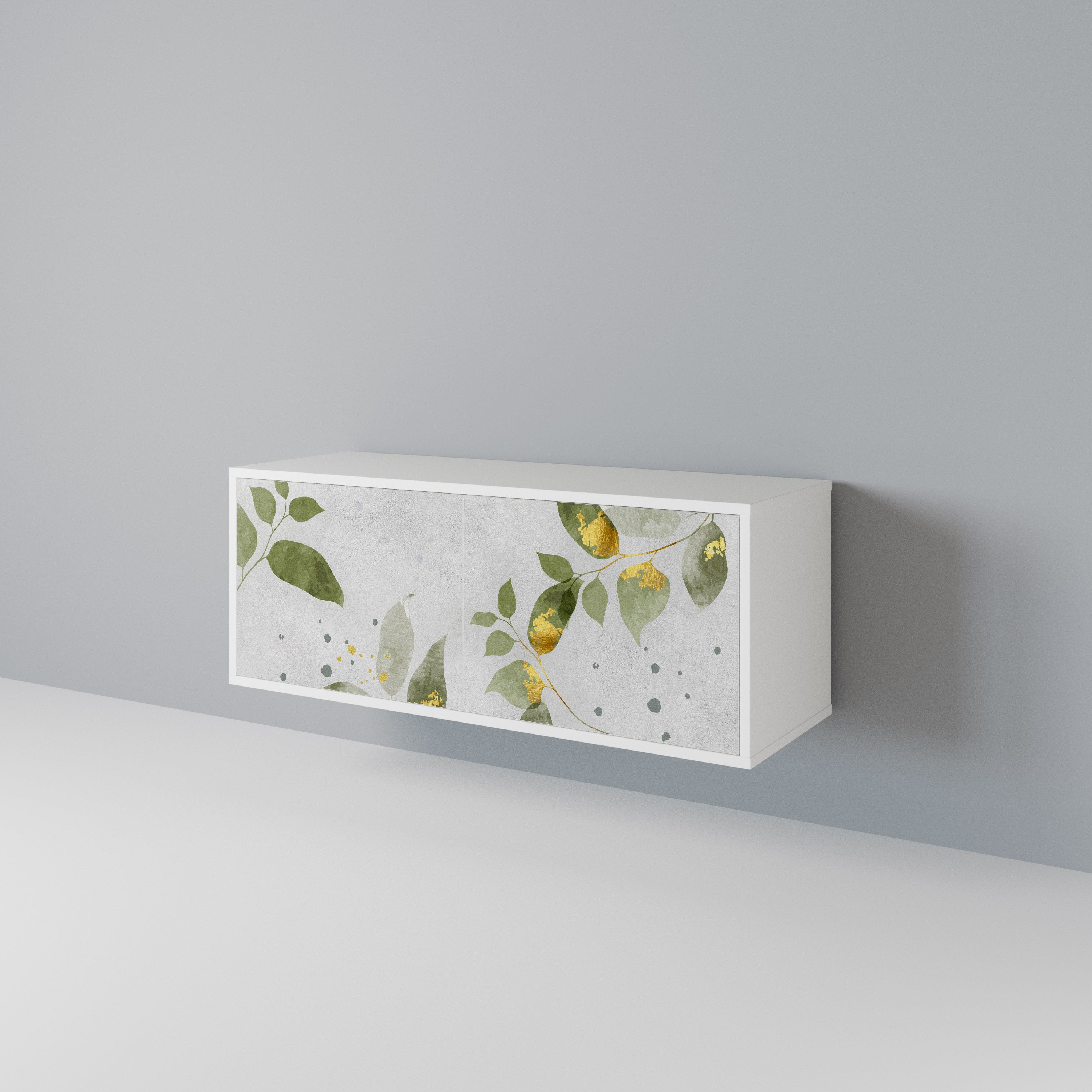 ELEGANT BOTANICS Móvel de TV Compacto de 2 Portas