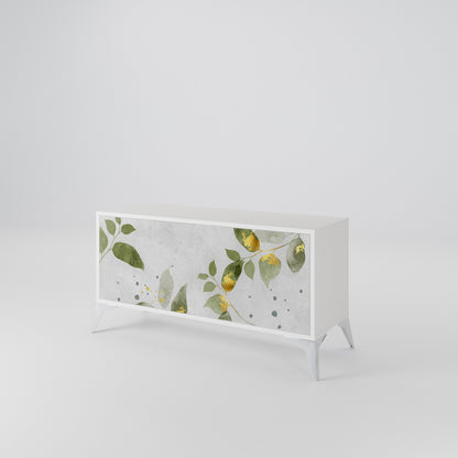 ELEGANT BOTANICS Móvel de TV Compacto de 2 Portas