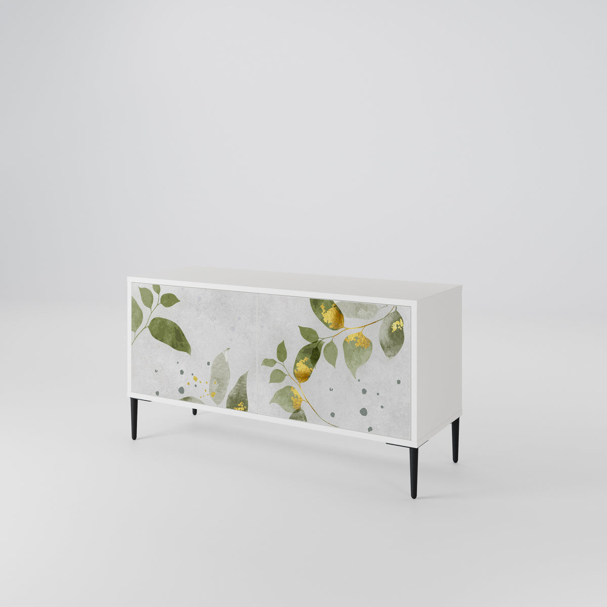 ELEGANT BOTANICS Móvel de TV Compacto de 2 Portas