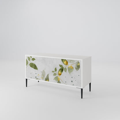 ELEGANT BOTANICS Móvel de TV Compacto de 2 Portas