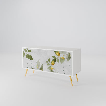 ELEGANT BOTANICS Móvel de TV Compacto de 2 Portas